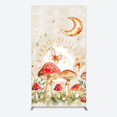 Lofaris Mushroom Cartoon World Day And Night Rectangle Backdrop